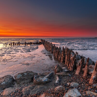 Kleurenspel op het wad