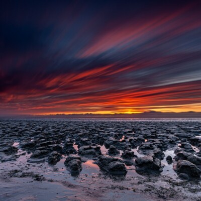 Kleurenspektakel boven het wad